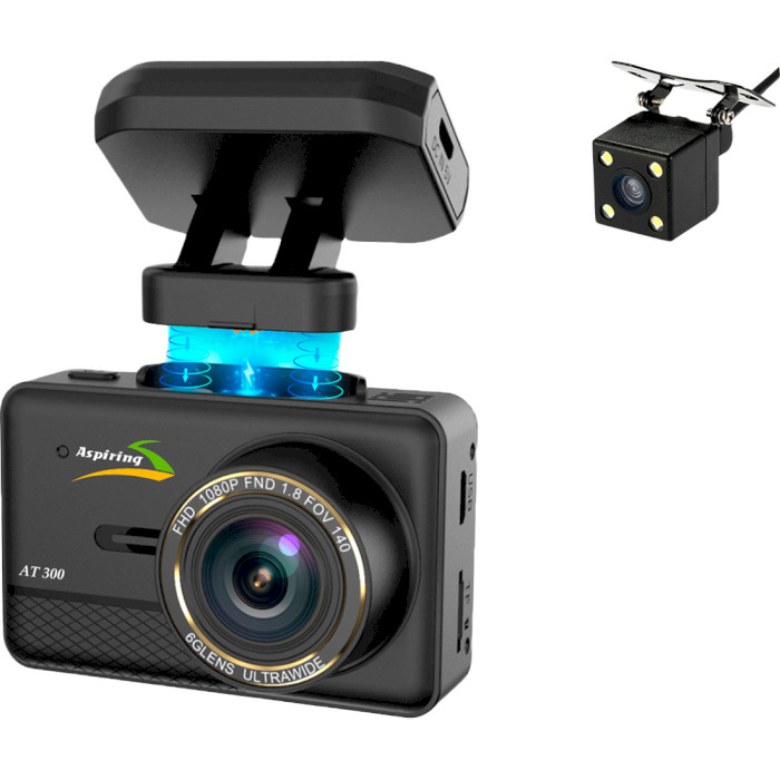 Автомобільний відеореєстратор з камерою заднього виду ASPIRING AT300 (AT555412)