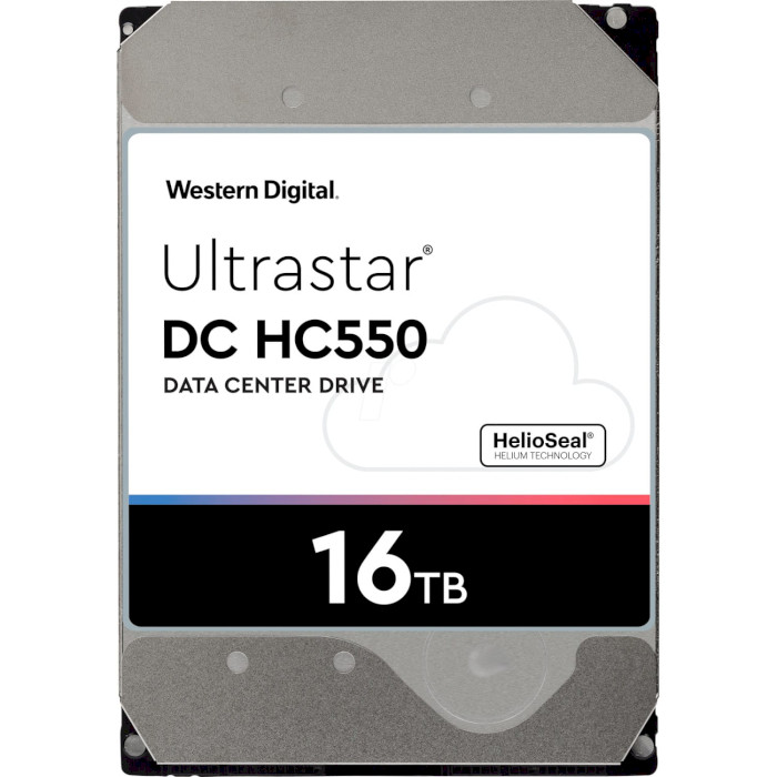 Жорсткий диск 3.5" WD Ultrastar DC HC550 16TB SATA/512MB (WUH721816ALE6L4/0F38462)