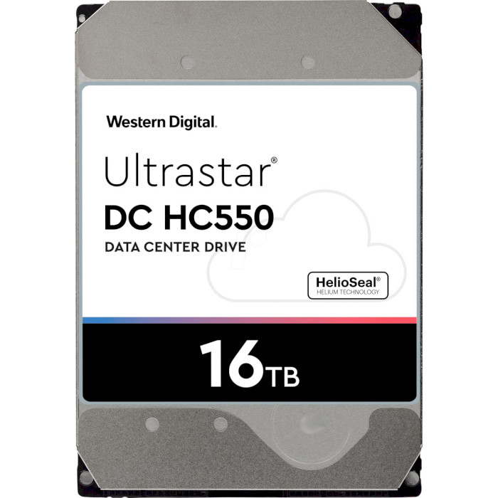 Жёсткий диск 3.5" WD Ultrastar DC HC550 16TB SATA/512MB (WUH721816ALE6L4/0F38462)