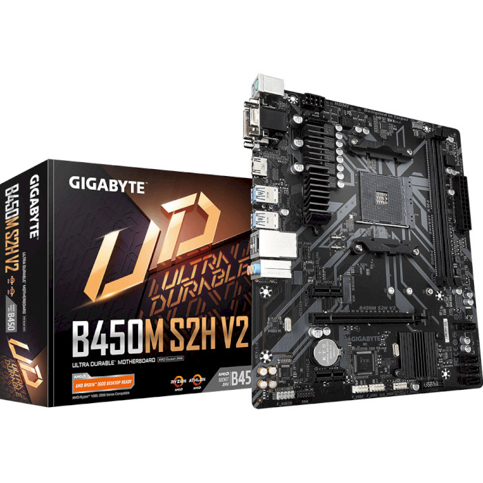 Материнська плата GIGABYTE B450M S2H V2