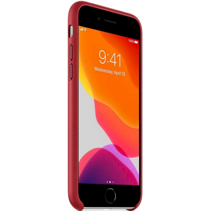 Чехол APPLE Leather Case для iPhone SE 2020 (PRODUCT)RED (MXYL2ZM/A)