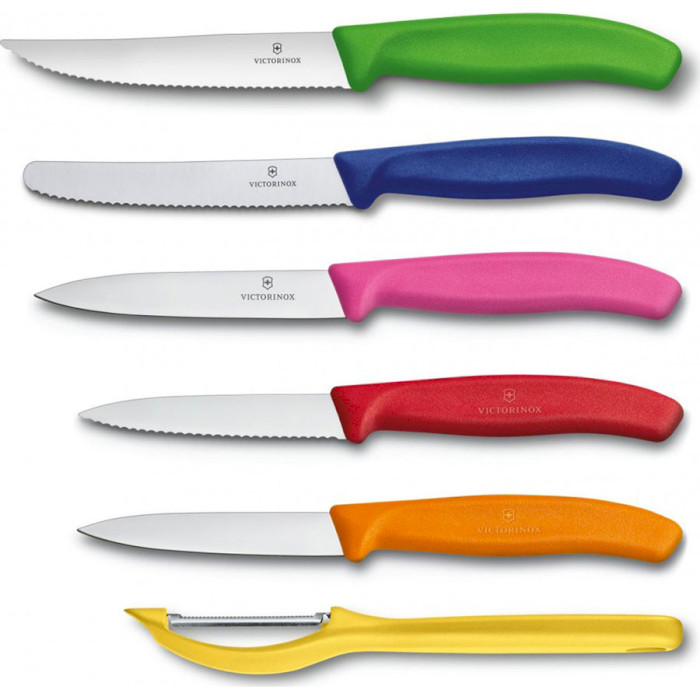 Набор кухонных ножей на подставке VICTORINOX SwissClassic Block 7пр (6.7127.6L14)