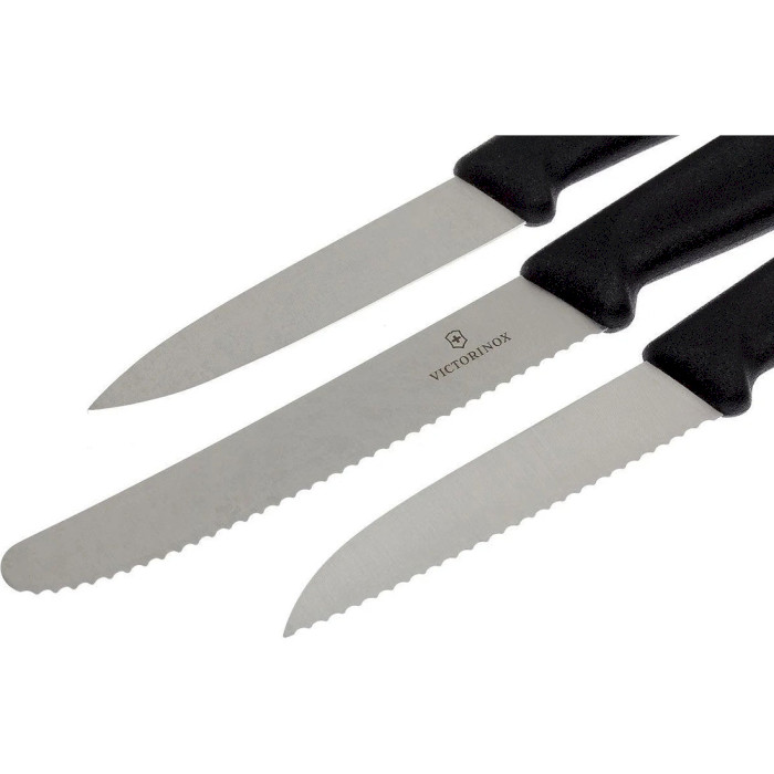 Набор кухонных ножей VICTORINOX SwissClassic Paring Knife Set Black 3пр (6.7113.3G)