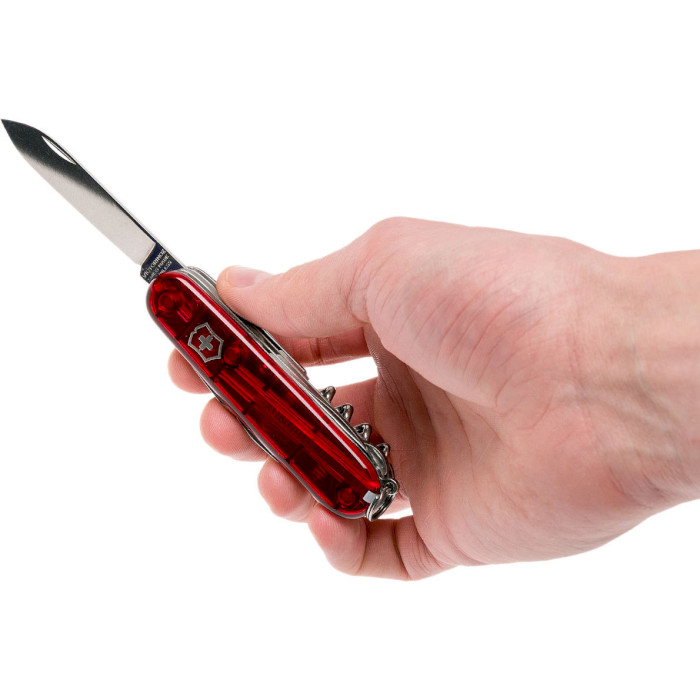 Швейцарский нож VICTORINOX Climber Red Transparent (1.3703.T)