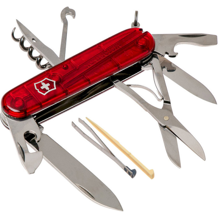 Швейцарский нож VICTORINOX Climber Red Transparent Blister (1.3703.TB1)