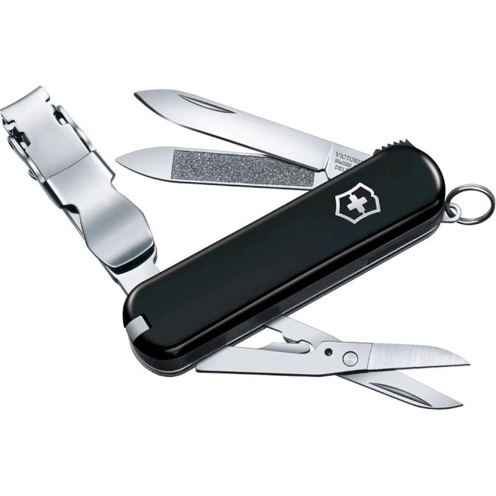 Швейцарський ніж VICTORINOX Delemont Nail Clip 580 Black (0.6463.3)