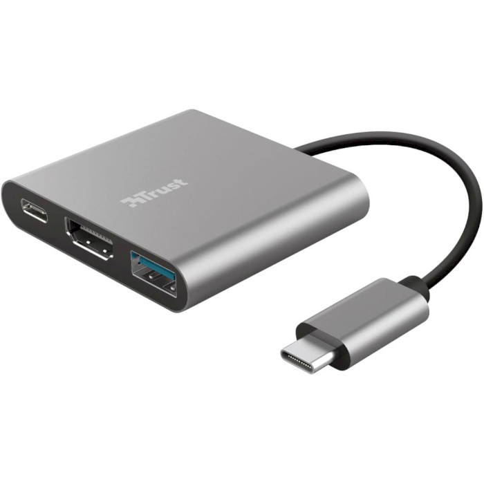 Порт-репликатор TRUST Dalyx 3-in-1 USB-C Multiport Adapter (23772)