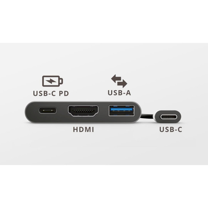 Порт-репликатор TRUST Dalyx 3-in-1 USB-C Multiport Adapter (23772)