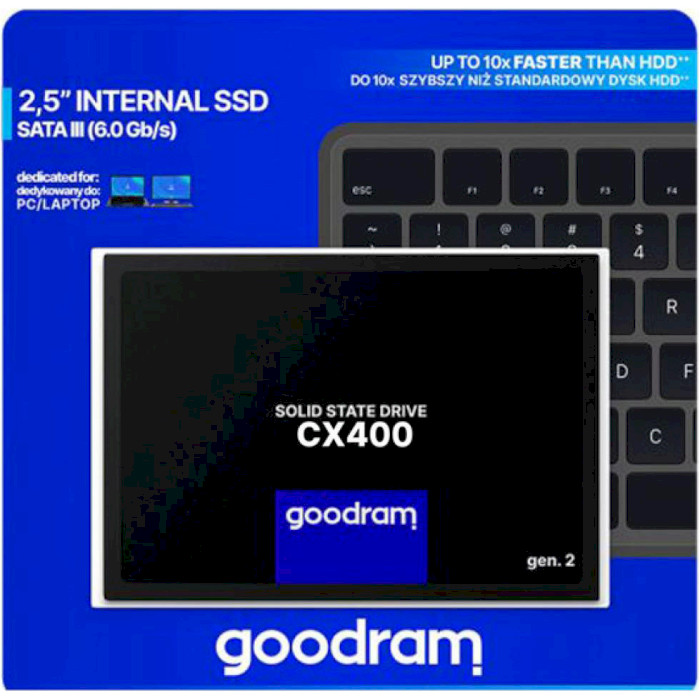 SSD диск GOODRAM CX400 Gen.2 1TB 2.5" SATA (SSDPR-CX400-01T-G2)