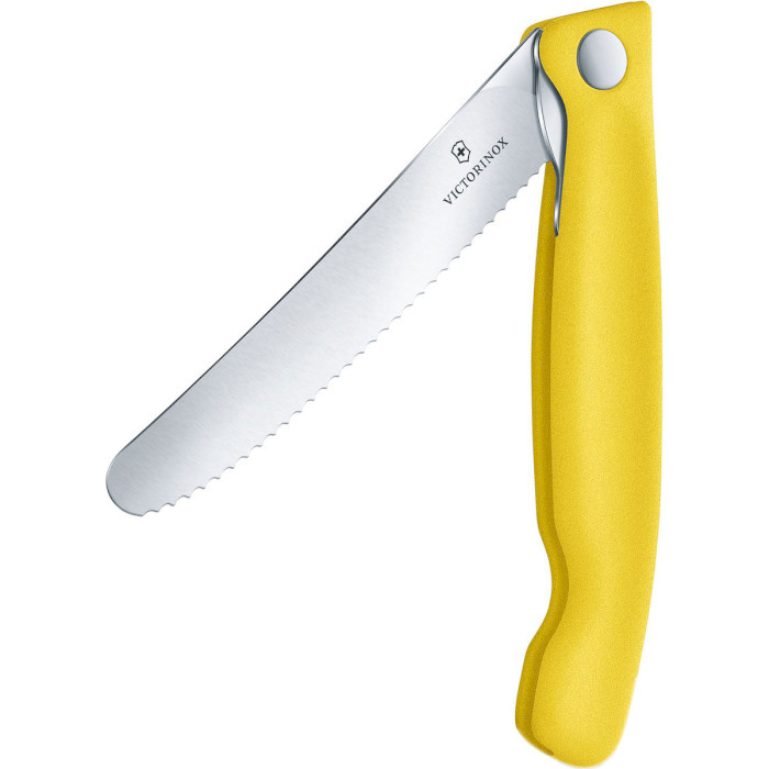 Нож кухонный для чистки овощей VICTORINOX SwissClassic Foldable Paring Yellow 110мм (6.7836.F8B)