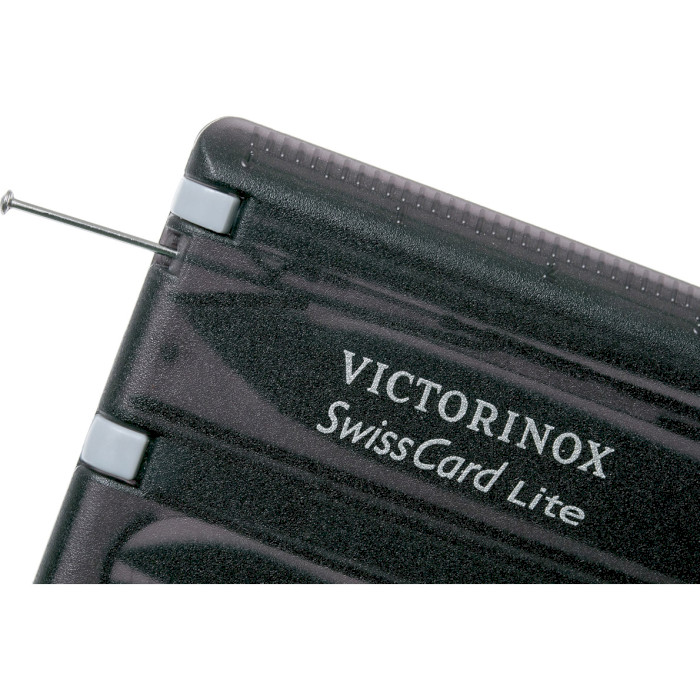 Мультитул VICTORINOX Swisscard Lite Black Transparent (0.7333.T3B1)