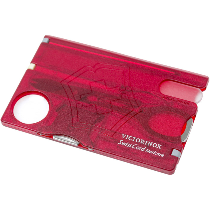 Мультитул VICTORINOX Swisscard Nailcare Red Transparent (0.7240.T)