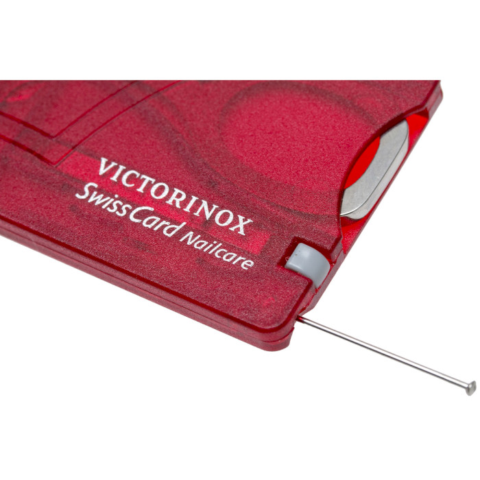 Мультитул VICTORINOX Swisscard Nailcare Red Transparent (0.7240.T)