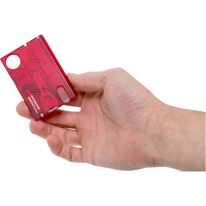 Мультитул VICTORINOX Swisscard Nailcare Red Transparent (0.7240.T)