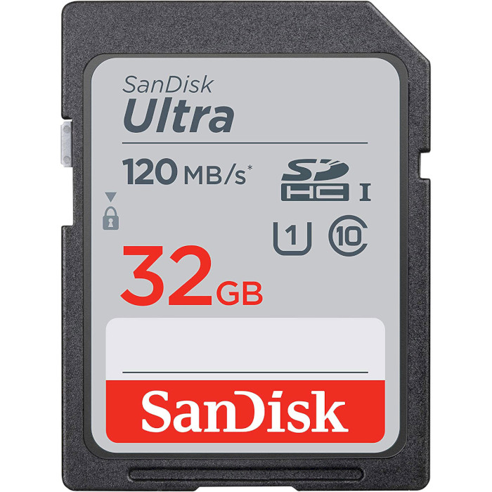 Карта пам'яті SANDISK SDHC Ultra 32GB UHS-I Class 10 (SDSDUN4-032G-GN6IN)