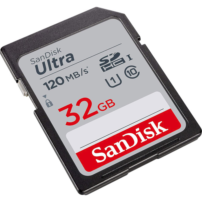 Карта памяти SANDISK SDHC Ultra 32GB UHS-I Class 10 (SDSDUN4-032G-GN6IN)