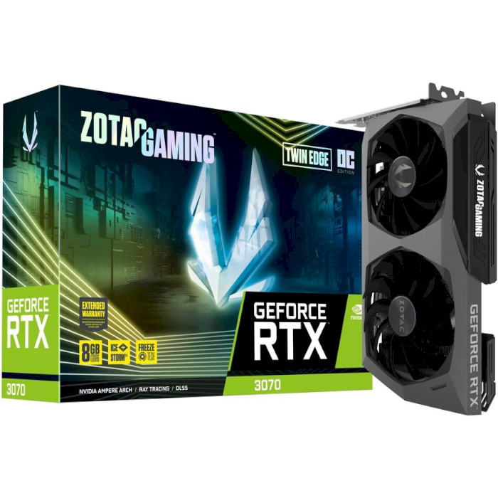 Відеокарта ZOTAC Gaming GeForce RTX 3070 Twin Edge OC LHR (ZT-A30700H-10P)