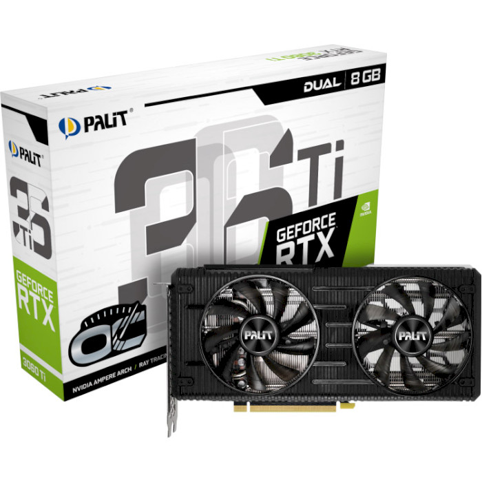 Видеокарта PALIT GeForce RTX 3060 Ti Dual OC (NE6306TS19P2-190AD)