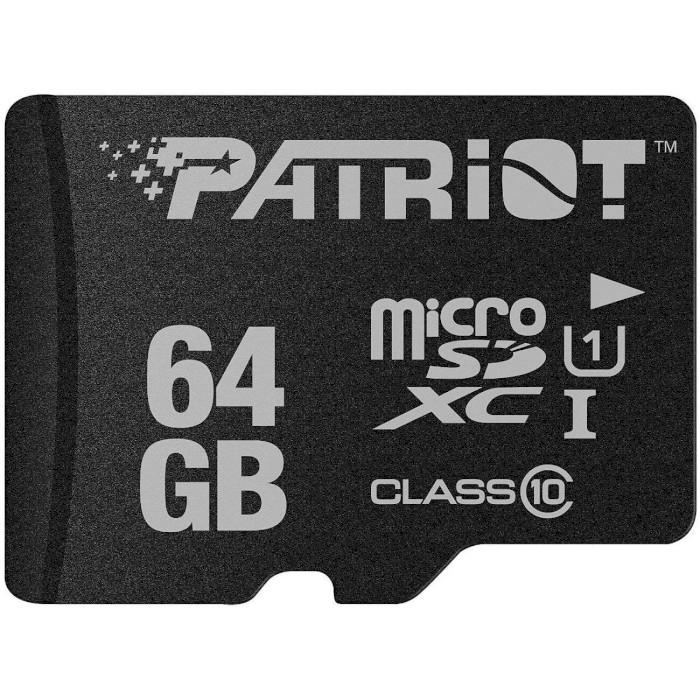 Карта памяти PATRIOT microSDXC LX 64GB UHS-I Class 10 (PSF64GMDC10)