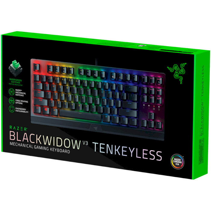 Клавіатура RAZER BlackWidow V3 TKL Green Switch (RZ03-03490700-R3R1)