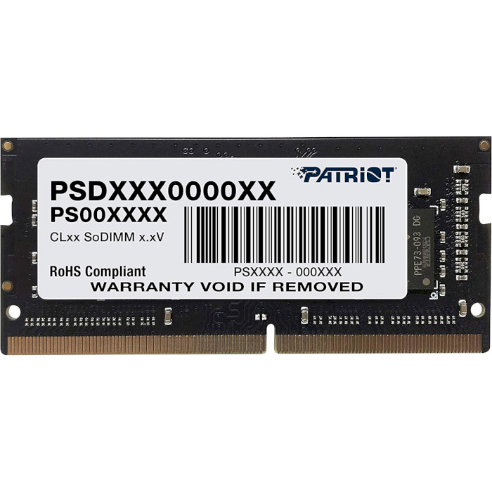 Модуль пам'яті PATRIOT Signature Line SO-DIMM DDR4 3200MHz 16GB (PSD416G320081S)