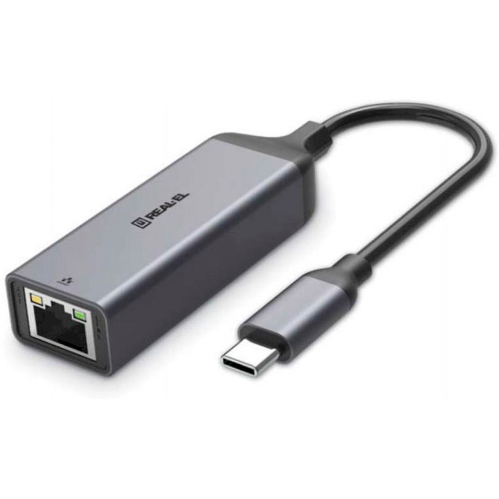 Мережевий адаптер REAL-EL USB Type-C to Fast Ethernet (EL123110004)