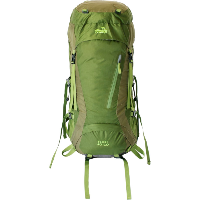 Туристичний рюкзак TRAMP Floki 50+10 Green (TRP-046-GREEN)