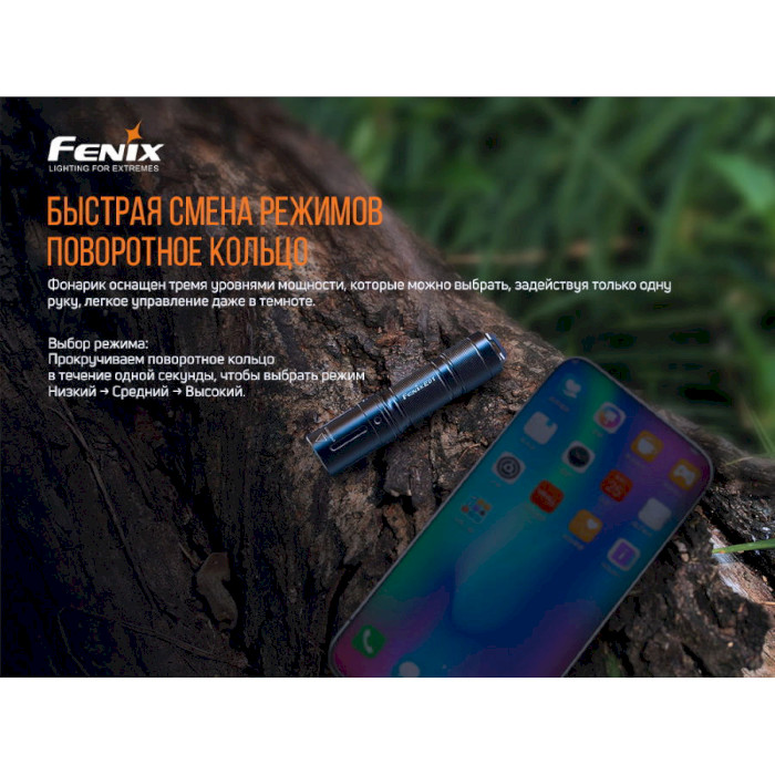 Фонарь FENIX E01 V2.0 Black