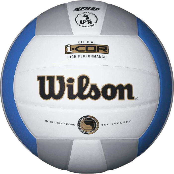 Мяч волейбольный WILSON I-Cor High Performance Size 5 White/Blue/Silver (WTH7700XBLSI)