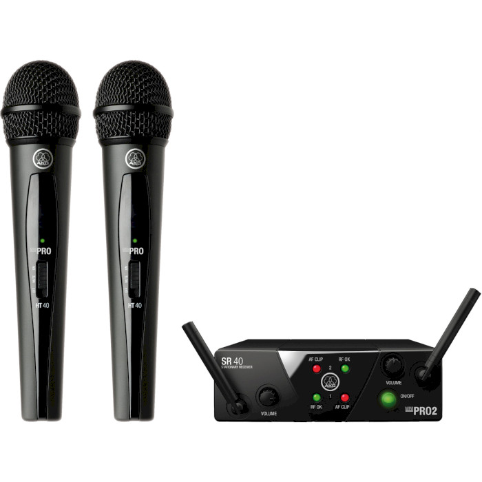 Мікрофонна система AKG WMS40 Mini Dual Vocal Set Band-US25-B/D (3350X00060)