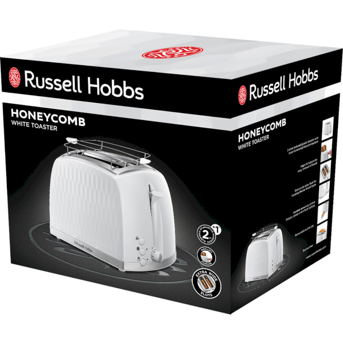 Тостер RUSSELL HOBBS Honeycomb White (26060-56)