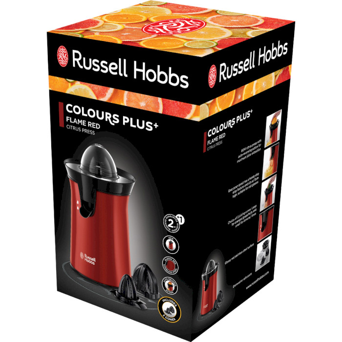 Цитрус-пресс RUSSELL HOBBS Colours Plus+ Red (26010-56)