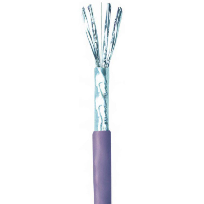 Кабель мережевий MOLEX F/FTP Cat.6a PowerCat LSZH 4x2x0.57 CU Purple 500м (CAA-00373-VL)