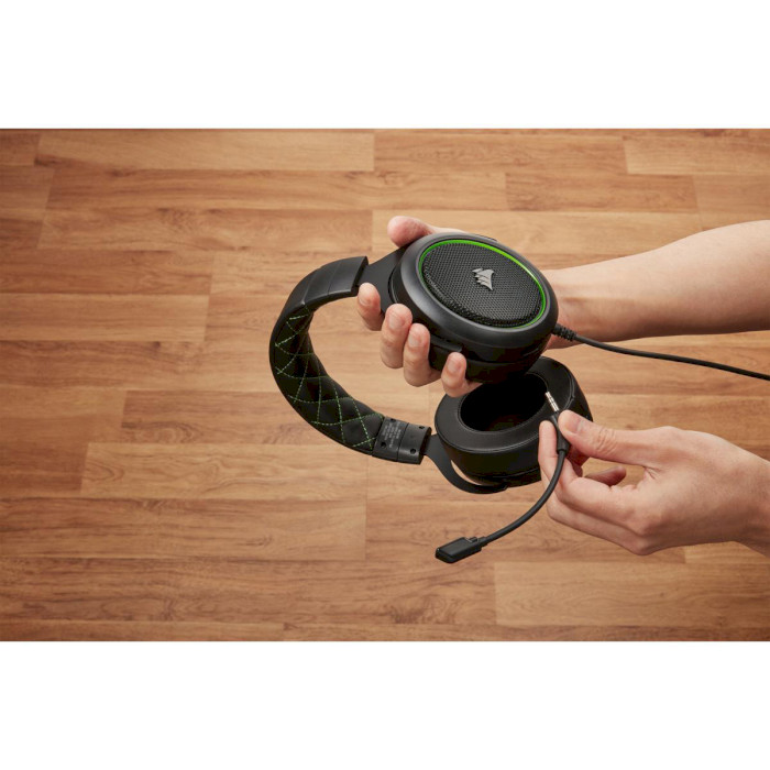 Навушники геймерскі CORSAIR HS50 Pro Green (CA-9011216-EU)