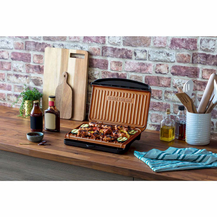 Електрогриль GEORGE FOREMAN Fit Grill Copper Plates Medium (25811-56)