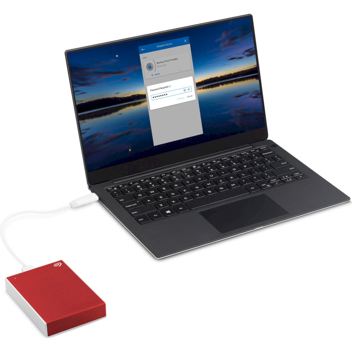 Портативный жёсткий диск SEAGATE One Touch 1TB USB3.2 Red (STKB1000403)
