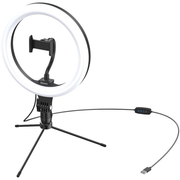 Кільцева LED лампа BASEUS Live Stream Holder Table Stand (CRZB10-A01)
