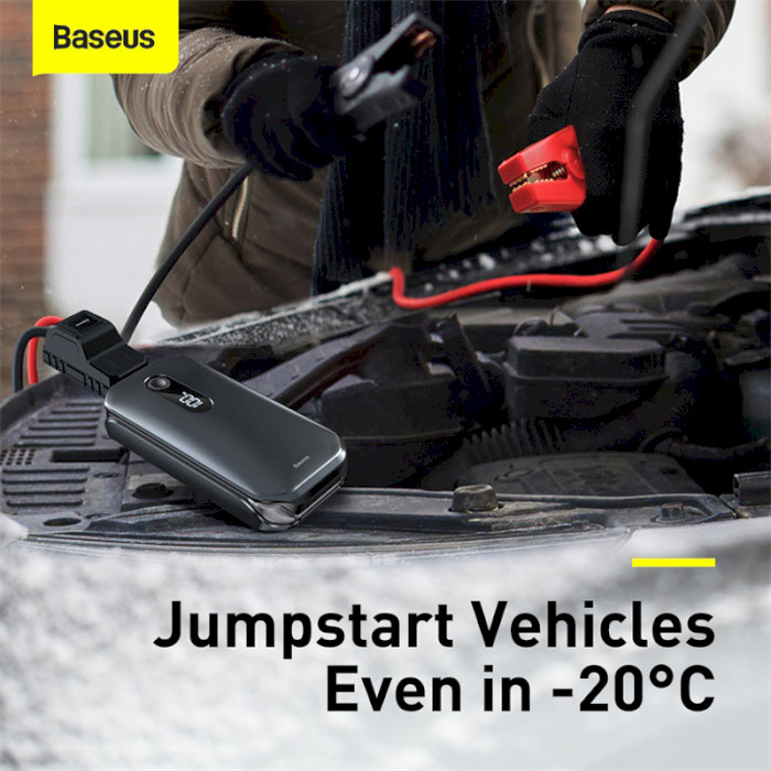Портативное пускозарядное устройство BASEUS Super Energy Pro Car Jump Starter 12000mAh Black (CRJS03-01)