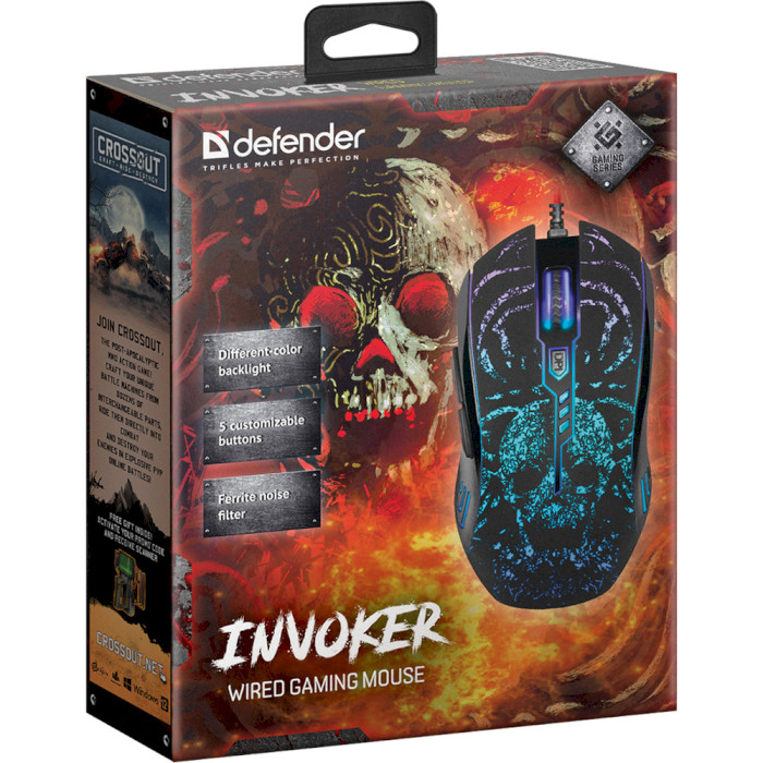 Мышь игровая DEFENDER Invoker GM-947 (52947)
