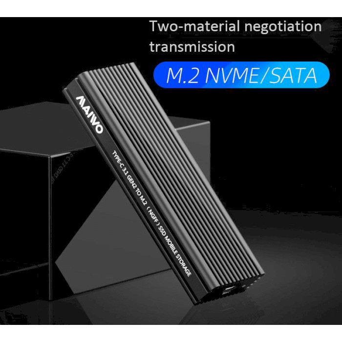 Кишеня зовнішня MAIWO K1687P2 M.2 SSD to USB 3.1