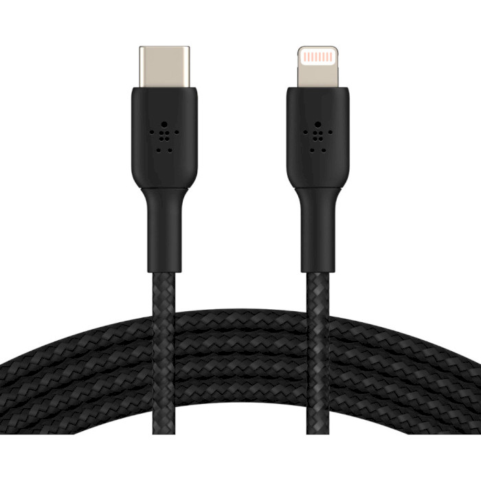 Кабель BELKIN Boost Up Charge Braided USB-C to Lightning 1м Black (CAA004BT1MBK)