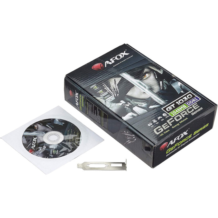 Видеокарта AFOX GeForce GT 1030 2GB LP (V4) (AF1030-2048D3L4)