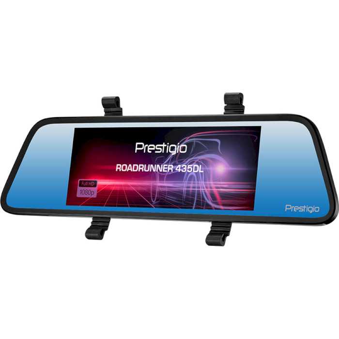 Автомобільний відеореєстратор-дзеркало з камерою заднього виду PRESTIGIO RoadRunner 435DL (PCDVRR435DL)