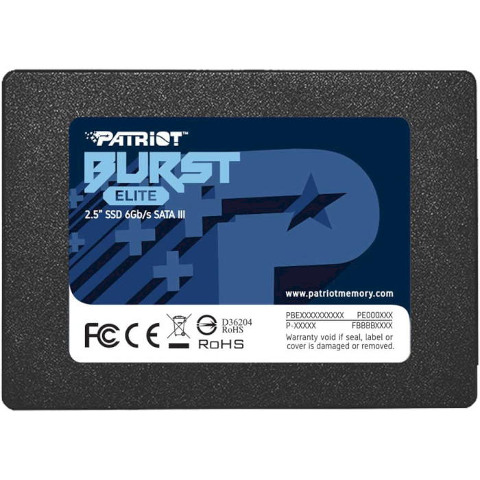 SSD диск PATRIOT Burst Elite 120GB 2.5" SATA (PBE120GS25SSDR)