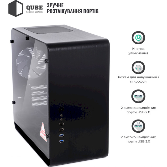 Корпус QUBE Eagle Black (QBX3M_WBNU3)