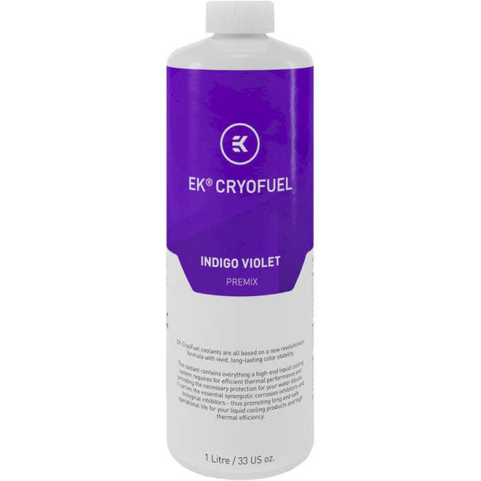 Охолоджуюча рідина EKWB EK-CryoFuel Premix Indigo Violet 1л (3831109810415)