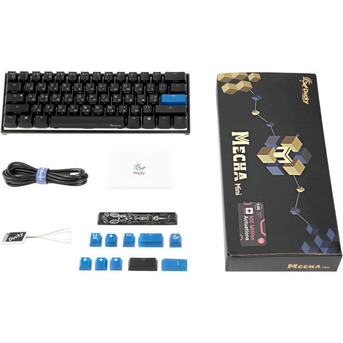 Клавіатура DUCKY Mecha Mini Cherry MX Speed Silver (DKME2061ST-PURALAAT1)