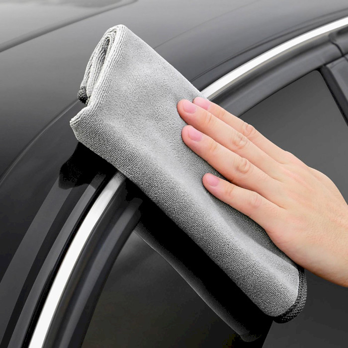 Полотенце из микрофибры для автомобиля BASEUS Easy Life Car Washing Towel 40x40mm 2-Pack Gray (CRXCMJ-0G)