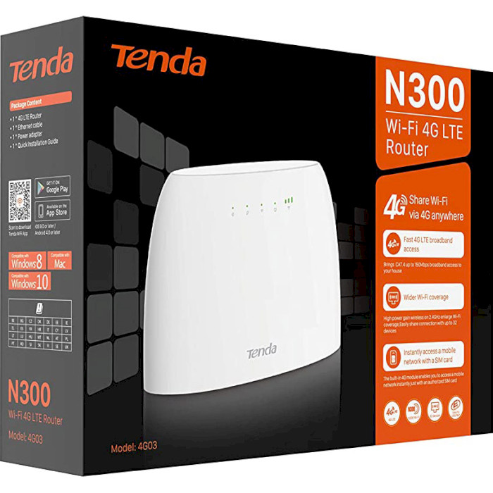 4G Wi-Fi роутер TENDA 4G03