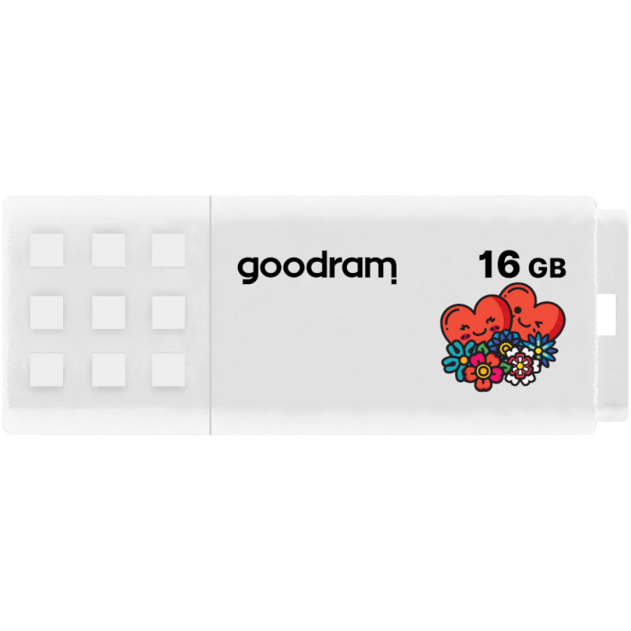Флэшка GOODRAM UME2 16GB White Valentine (UME2-0160W0R11-V)